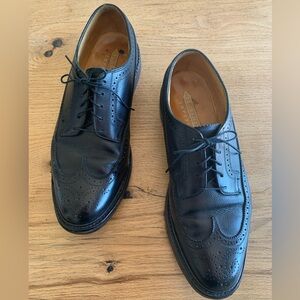 Florsheim Imperial Vintage Black Wingtip‎ Dress Shoe Men’s 10 1/2 Preowned
